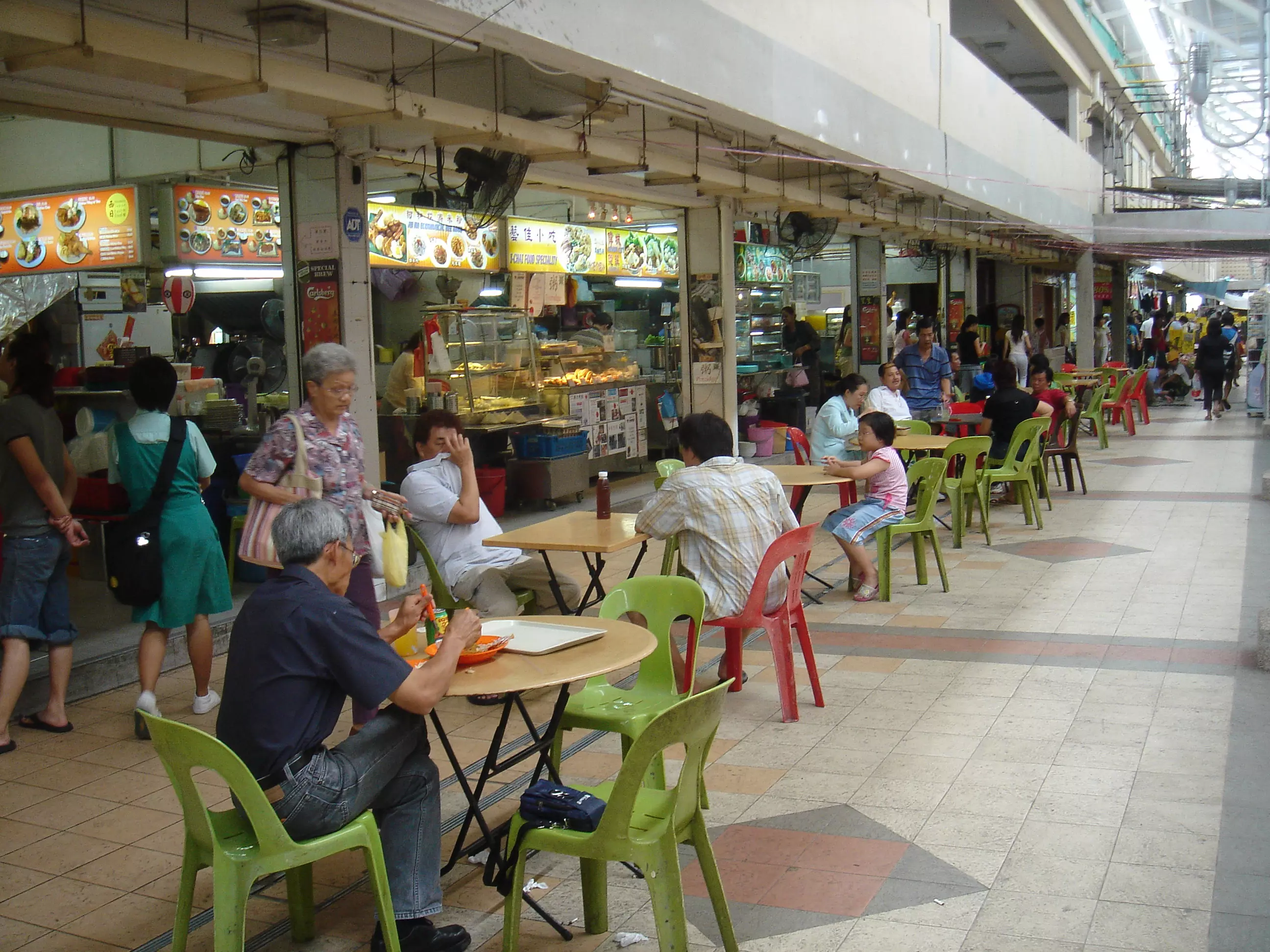 A coffeeshop (kopitiam) in Singapore